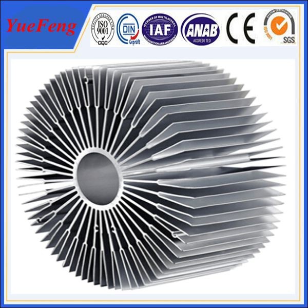 Wholesale Hot sale aluminium led radiator profile, OEM style sunflower led aluminum profiles from china suppliers