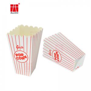 Wholesale Red And White Popcorn Food Packaging Gift Boxes 2.9 X 2.9 Inch For Movie from china suppliers