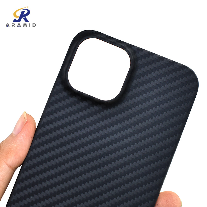 Wholesale Full Cover Protection Black Color Customized Logo Aramid Fiber Phone Cases For iPhone 14 Pro from china suppliers