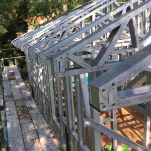 Wholesale Residential Construction Light Steel Frame Houses , ISO 3834 Light Gauge Steel House from china suppliers