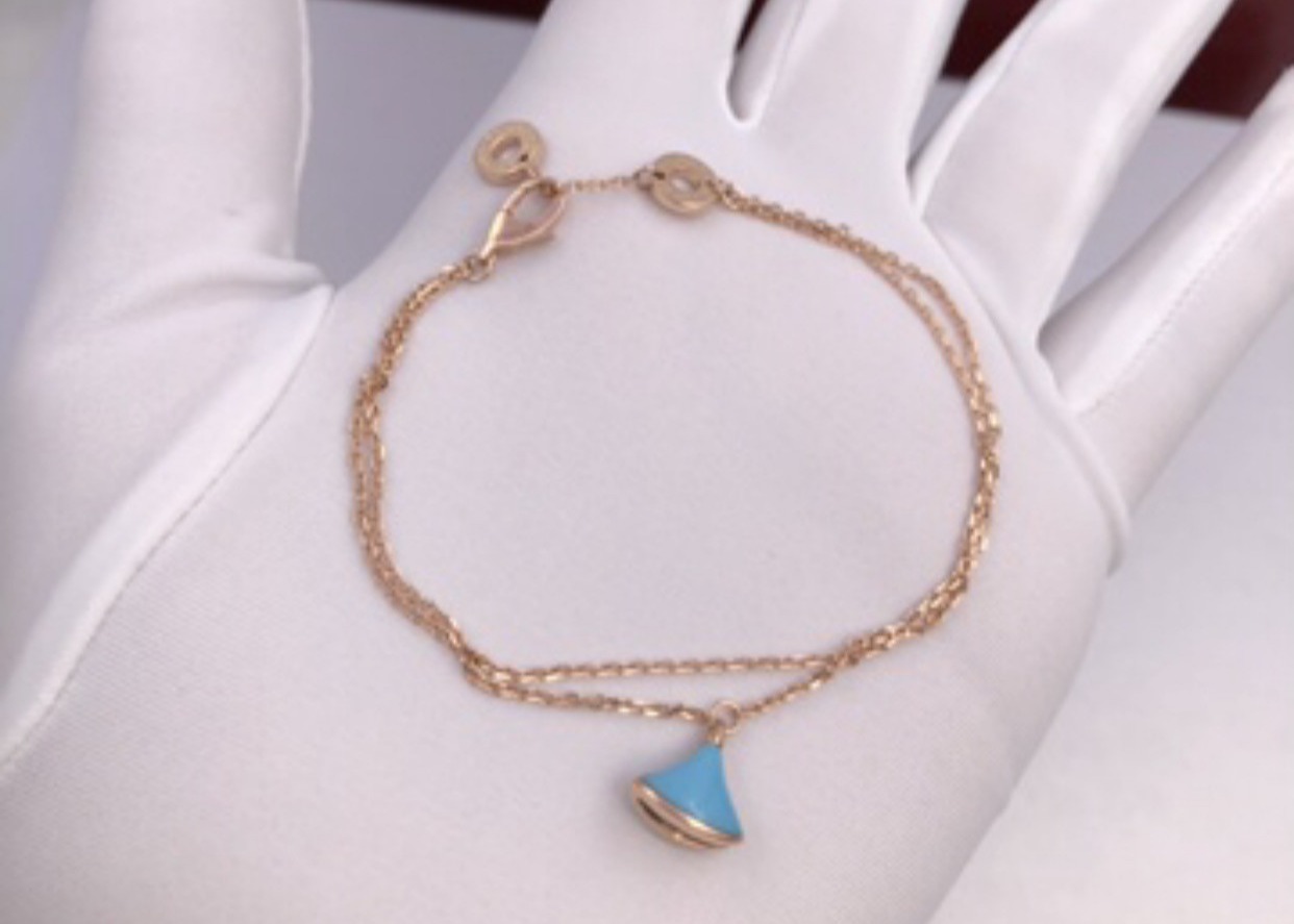 Wholesale Vintage Bvlgari Divas Dream Bracelet , 18K Gold Jewelry With Turquoise from china suppliers