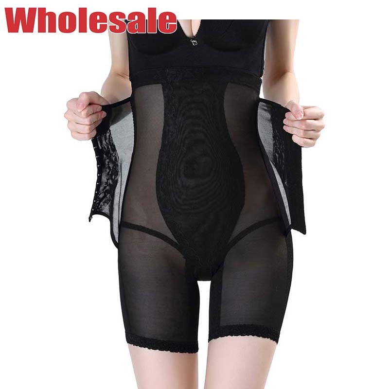 Wholesale Hook And Eye Button Nylon High Waisted Shaper Shorts Plus Size 4XL For Summer from china suppliers