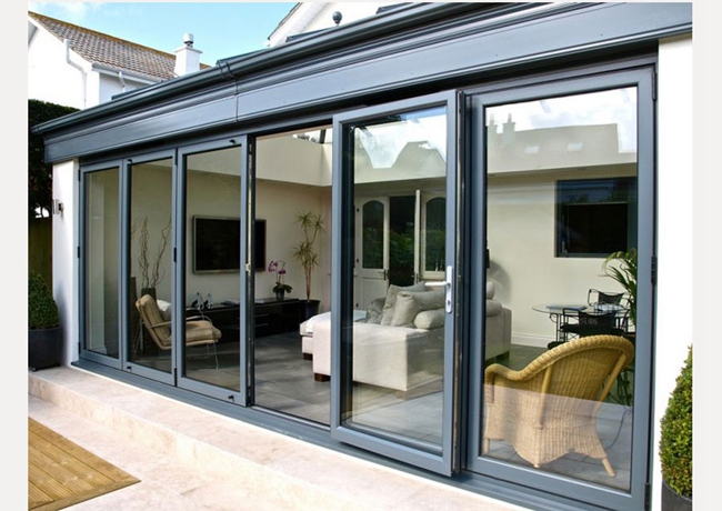 interior glass bifold doors,balcony aluminium bifold door,bifold glass exterior doors,Scene Application Diagram 3