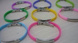 Wholesale Customized silicone healthy wristband with metal clasp for children, adult from china suppliers