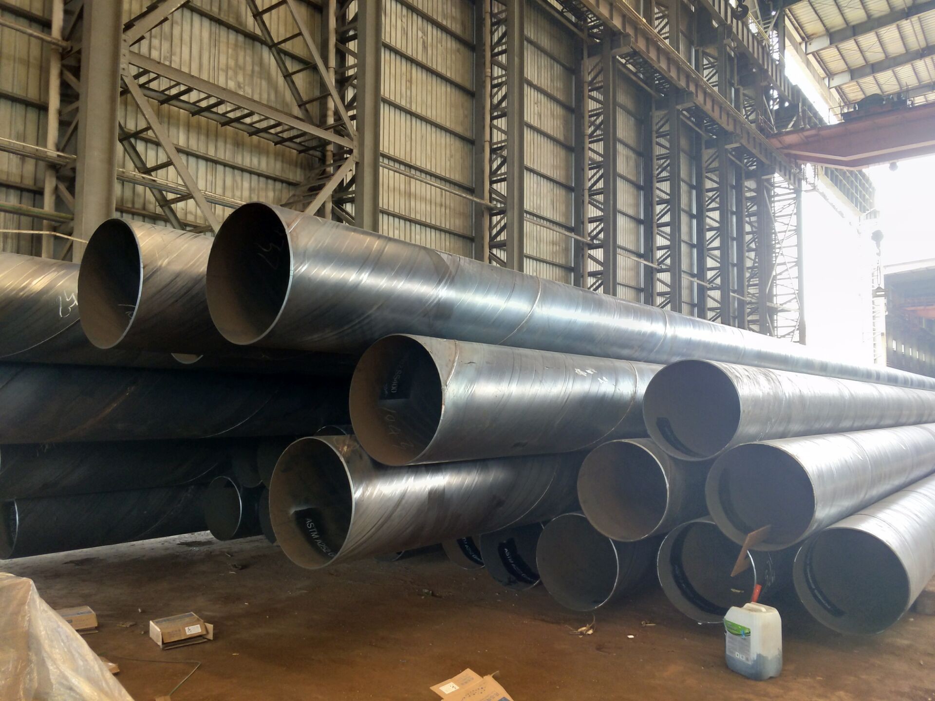 Wholesale API 5L/ASTM A252/EN10219/AS1163 SSAW water pipe line/spiral welded steel pipe with 3LPE coating/	steel round tube from china suppliers