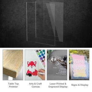Wholesale Sign Transparent Square Panel Cast Acrylic Sheet With Protective Paper from china suppliers