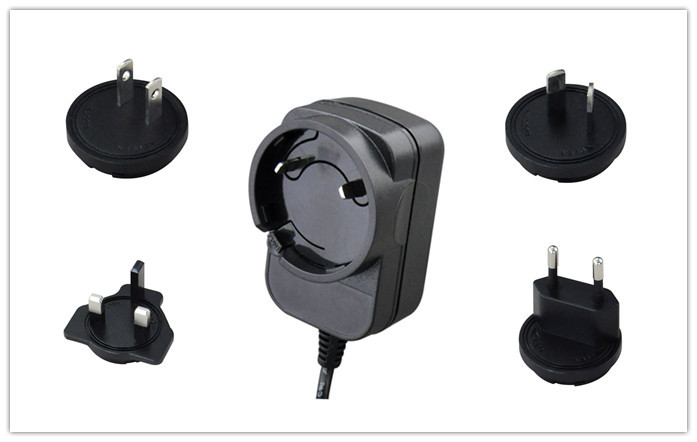 Buy cheap 5V DC Wall Mount Interchangeable Power Adapter For Switching Supply from wholesalers