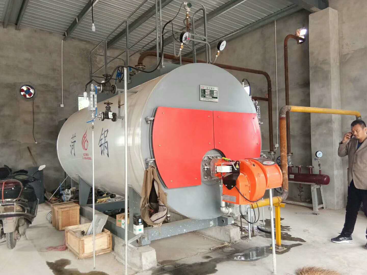 China 3 t/h natural gas steam boilers 3tph diesel oil boiler price 3ton fired industrial boiler on sale