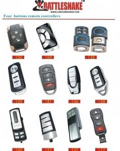 Wholesale Auto Accessories Electronics Car Remote Starter Alarm With 4 Buttons Remote controllers from china suppliers