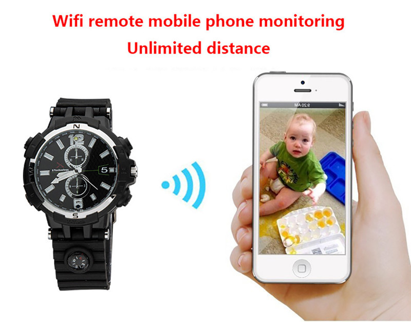 Wholesale Y33 8GB 720P WIFI IP Spy Watch Camera Home Security Smart Remote CCTV Video Monitor IR Night Vision Nanny Baby Monitor from china suppliers