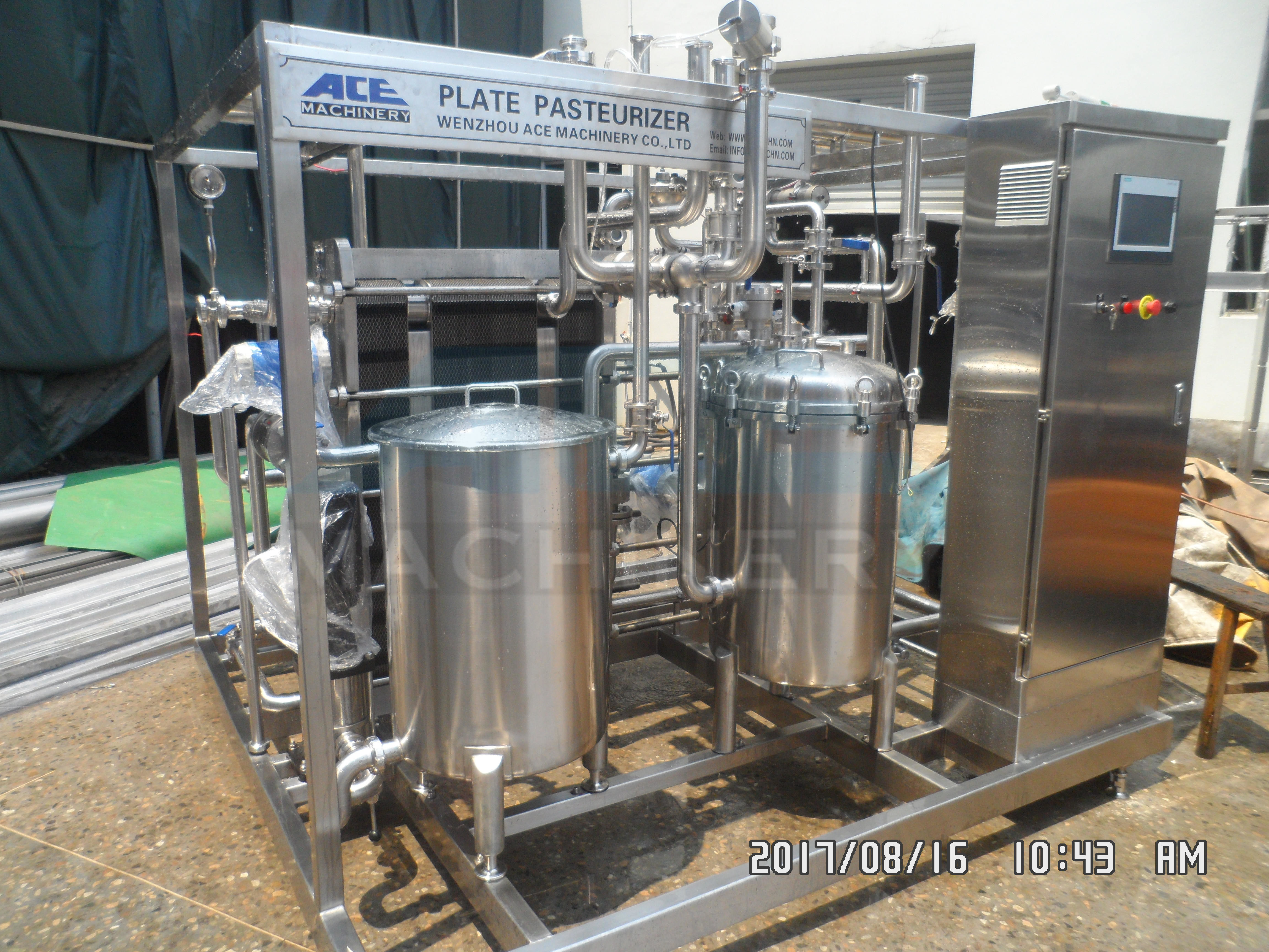 Wholesale Steam Canned Food/ Bag Packaged Food Sterilizer CE Approved Tubular UHT Steam Milk Sterilizer from china suppliers