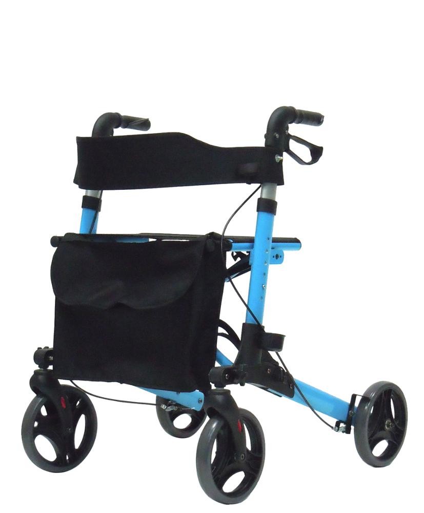 Wholesale Adult Medical Folding Walker Folding Drive Medical Four Wheel Walker Rollator from china suppliers