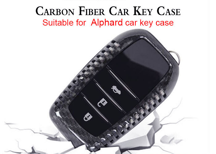 Wholesale Alphard Black Anti Scratch Carbon Fiber Car Key Case from china suppliers