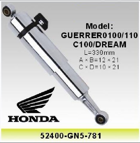Wholesale Honda Guerrero 100  110  C 100 Dream Motors Rear Shock , Oem 52400-GN5-781 330mm Cub Shocks from china suppliers