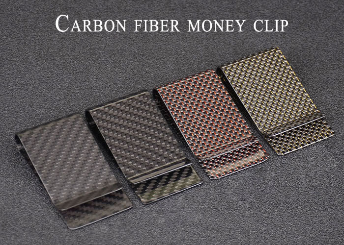 Wholesale Business Style 70mm*37mm Carbon Fiber Money Clips from china suppliers