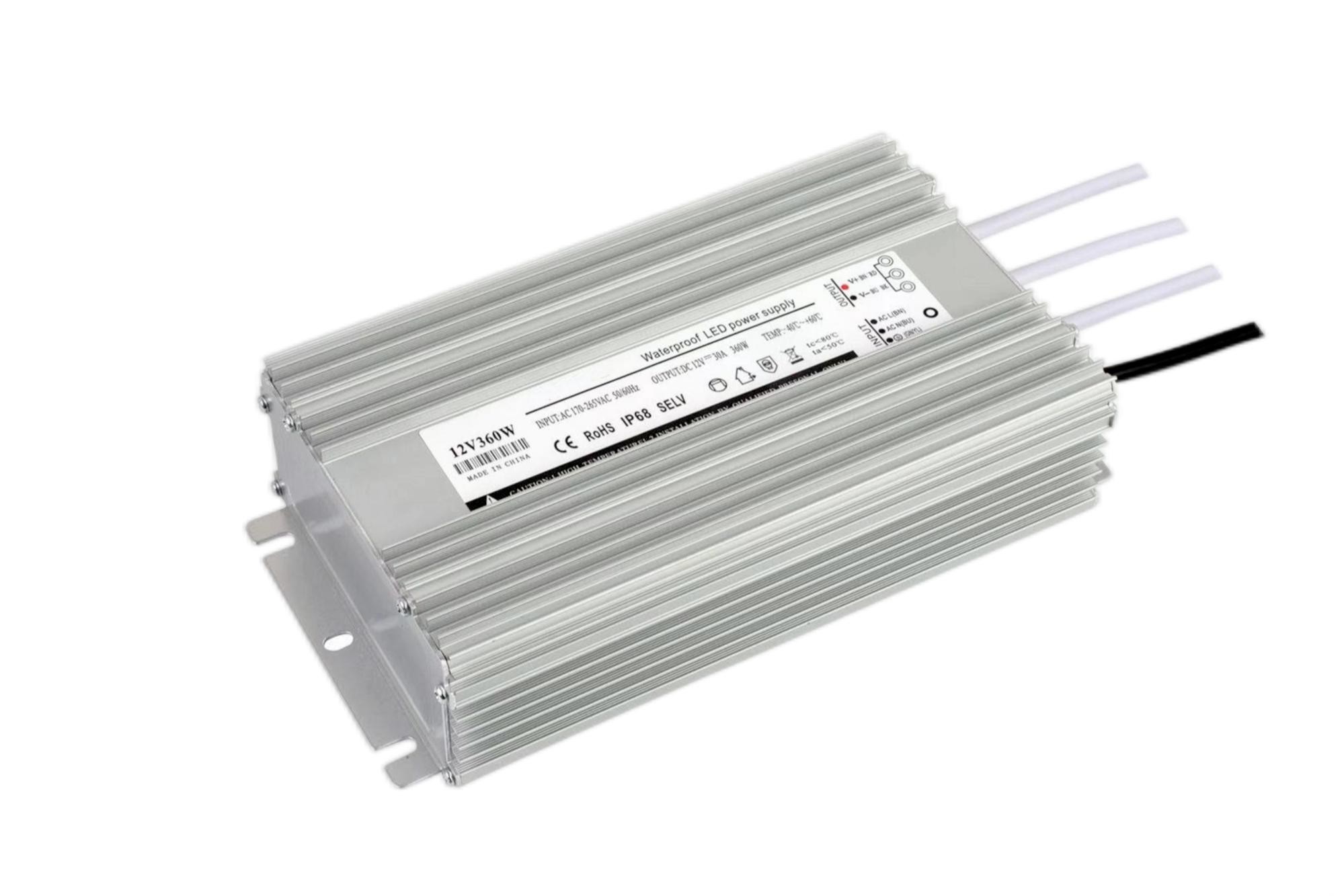 Wholesale 360 Watts 48V 6.25A LED Driver 24V Waterproof IP67 LED Transformer 36V LED Power Supply from china suppliers