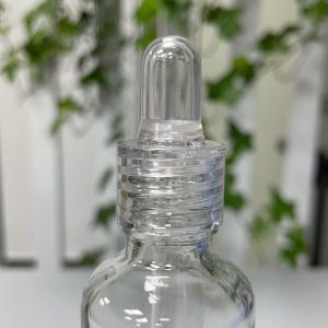 Wholesale Clear PVC Nipple Dropper Transparent PETG Cap for Skincare Oil 24/410 from china suppliers