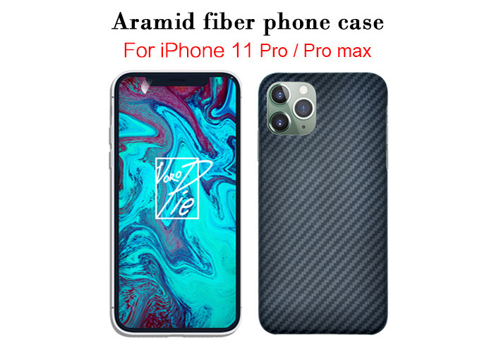 Wholesale iPhone 11 Pro Matte Twill Aramid Fiber Phone Case Kevlar Mobile Cover from china suppliers