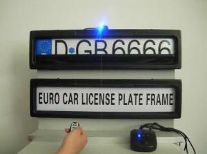 Wholesale DC12V, 0.6A, 2W stainless steel and car board material Stealth Car License Plate Frame from china suppliers