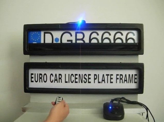 Wholesale invisible/stealth remote car license plate frame from china suppliers