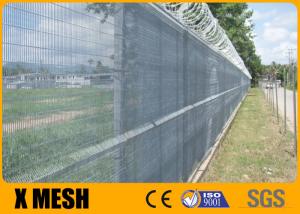 Buy cheap Hot Galvanized 358 Anti Climb Fence 3300mm Black Powder Coated from wholesalers