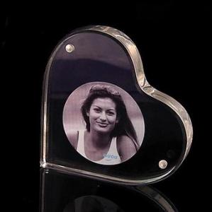 Wholesale Heart Shape Acrylic Block Photo Frames With Good Fashion from china suppliers