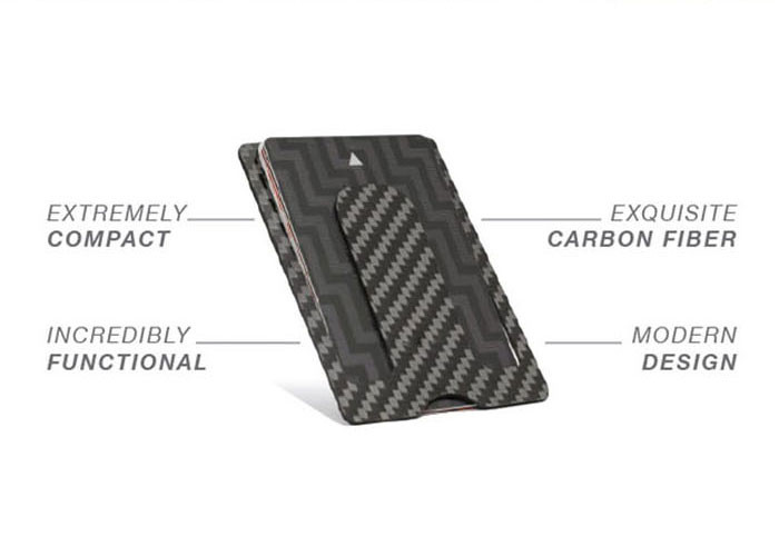 Wholesale One Handed High Toughness 10g Real Carbon Fiber Wallet from china suppliers