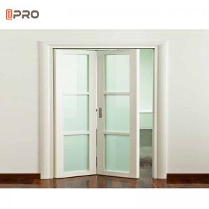 Wholesale Soundproofing Temper Aluminum Walk In Bi Fold Bathroom Door Fog Sliding Glass from china suppliers