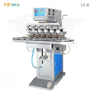 Wholesale 6 Color 800pcs/hr Semi Automatic Pad Printing Machine With Conveyor from china suppliers