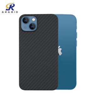 Wholesale Matte Finish  iPhone 13 Mini Cover With Plastic Ring Design Aramid Fiber Kevlar Case from china suppliers