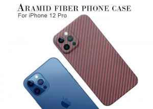 Wholesale Camera Full Cover Protection Red Aramid Fibre Case For iPhone 12 Pro Carbon Case from china suppliers