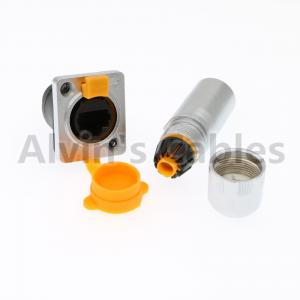 Wholesale Metal Round Waterproof RJ45 Connector IP65 Environmentally Friendly Materials from china suppliers