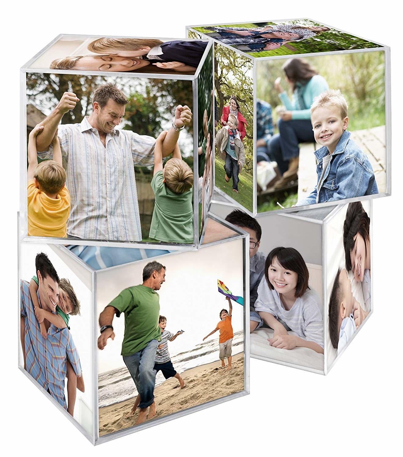 Wholesale Clear Plastic 6 Sided Acrylic Photo Cube 3.25x3.25Inch For Gift from china suppliers