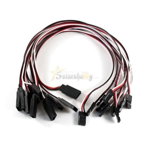 Wholesale 10x300mm RC Servo Extension Lead Cable 26#AWG Male to Female Wire for JR Futaba from china suppliers