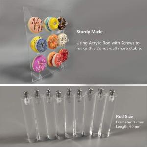 Wholesale Clear Acrylic Donut Holder Birthday Bagels Doughnut Display Stand from china suppliers