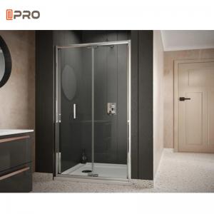 Wholesale Transparent Installing Internal Bi Fold Bathroom Door Double Frosted Glass from china suppliers