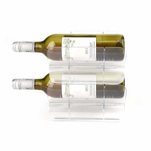 Wholesale Modular Acrylic Plastic Wine Bottle Holder Refrigerator Storage System from china suppliers