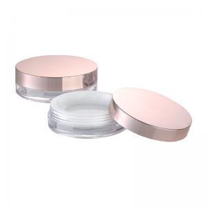 Wholesale JL-PC108B Compact Case 10g Blusher Container Powder Case Custom Size Pressed Powder Makeup Press Powder from china suppliers