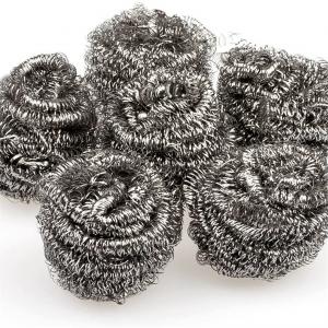 Wholesale Stainless Steel Scourer, 30 g, Pack of 6 Cleans pot, pans, grills and oven from china suppliers