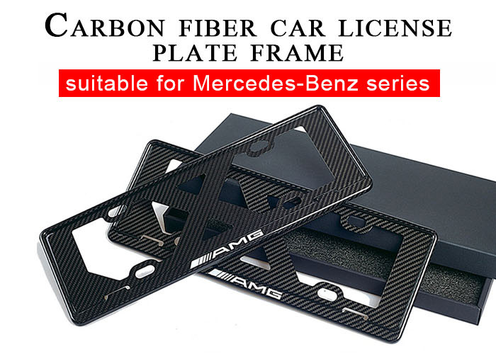 Wholesale Strong Hardness 3K Carbon Fiber License Plate Frame from china suppliers