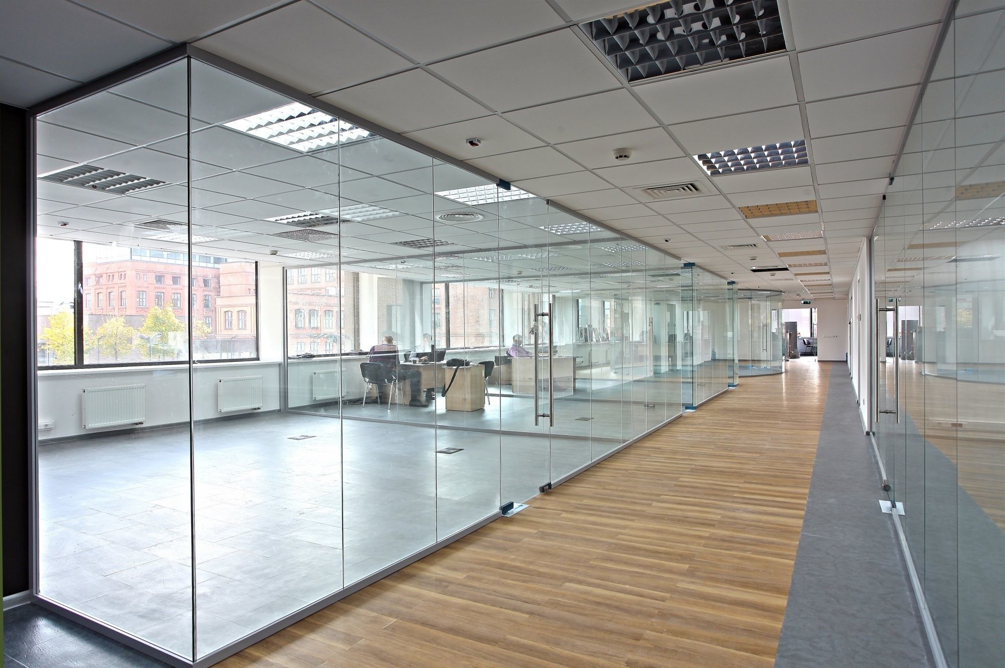 Wholesale Modern Double Glazed Office Partitions 6063-T5 Grade Aluminum Alloy Frame from china suppliers