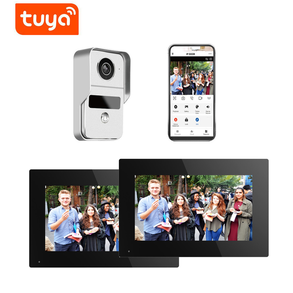 Wholesale Wireless WIFI Video Door Phone IP Doorbell Intercom System 1080P Wired Camera Night Vision from china suppliers