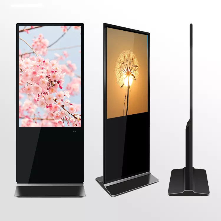 Buy cheap 43 55 Inch Indoor Floor Stand LCD Digital Signage Advertising Playing Equipment from wholesalers
