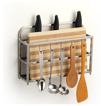 Stainless steel kitchen shelf hook knife hanging wall block for sale