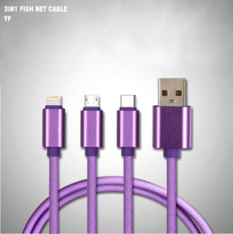 Wholesale 2m Length MFi Certified USB Cable Fish Net Braided For Mobile Phone from china suppliers