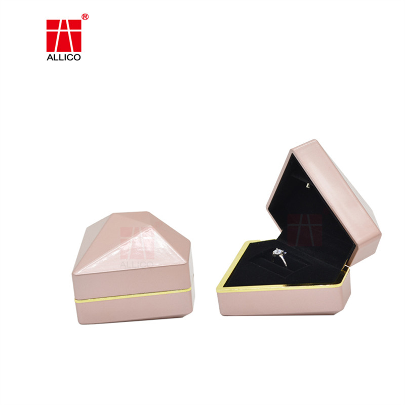 Wholesale Cardboard Jewelry Gift Box For Earrings Bracelet Necklace Insert Custom Soft Velvet Ring Jewelry Box from china suppliers