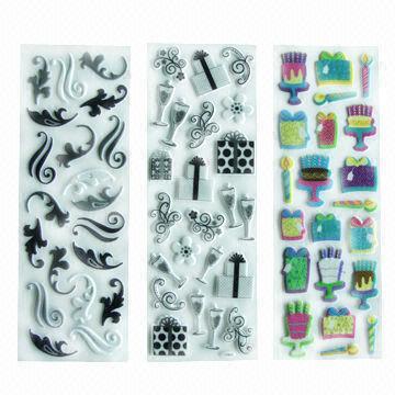 Wholesale Puffy stickers/foam stickers, eco-friendly material, used for decoration/promotional/advertisement  from china suppliers