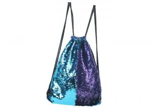 Wholesale 2018 New Combine Purple and  Blue Reversible Sequins Backpack Bag for Traveling Nessary from china suppliers