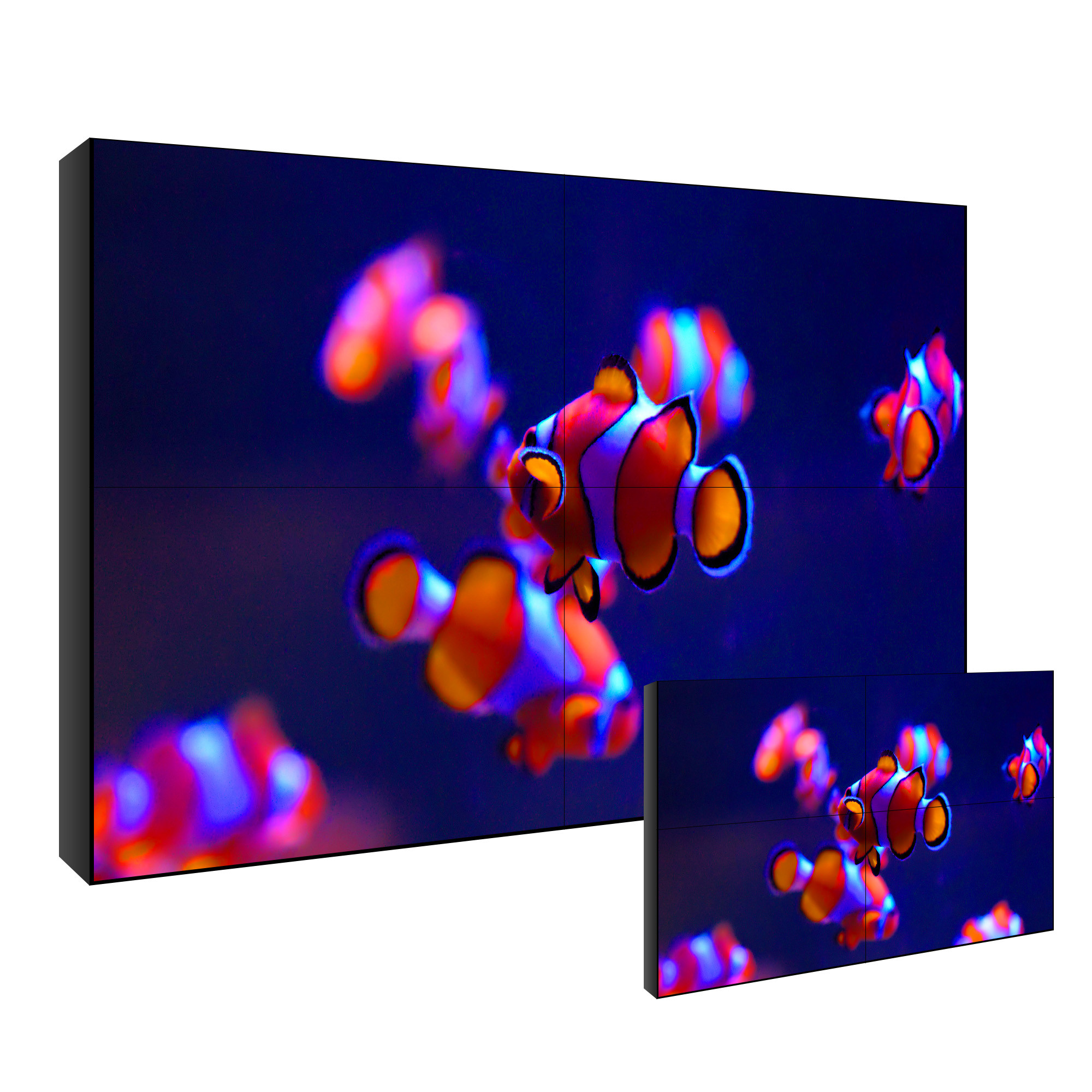 Wholesale 2k 4k Wall LCD Display Screen 1.8mm Bezel 2x3 FHD Resolution 49Inch from china suppliers