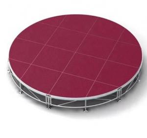 Wholesale Adjustable Folding Aluminum Platform / Round Stage Platform 750kg/Sqm from china suppliers